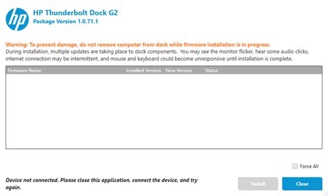 Unable to install drivers for Thunderbolt Dock G2 on .